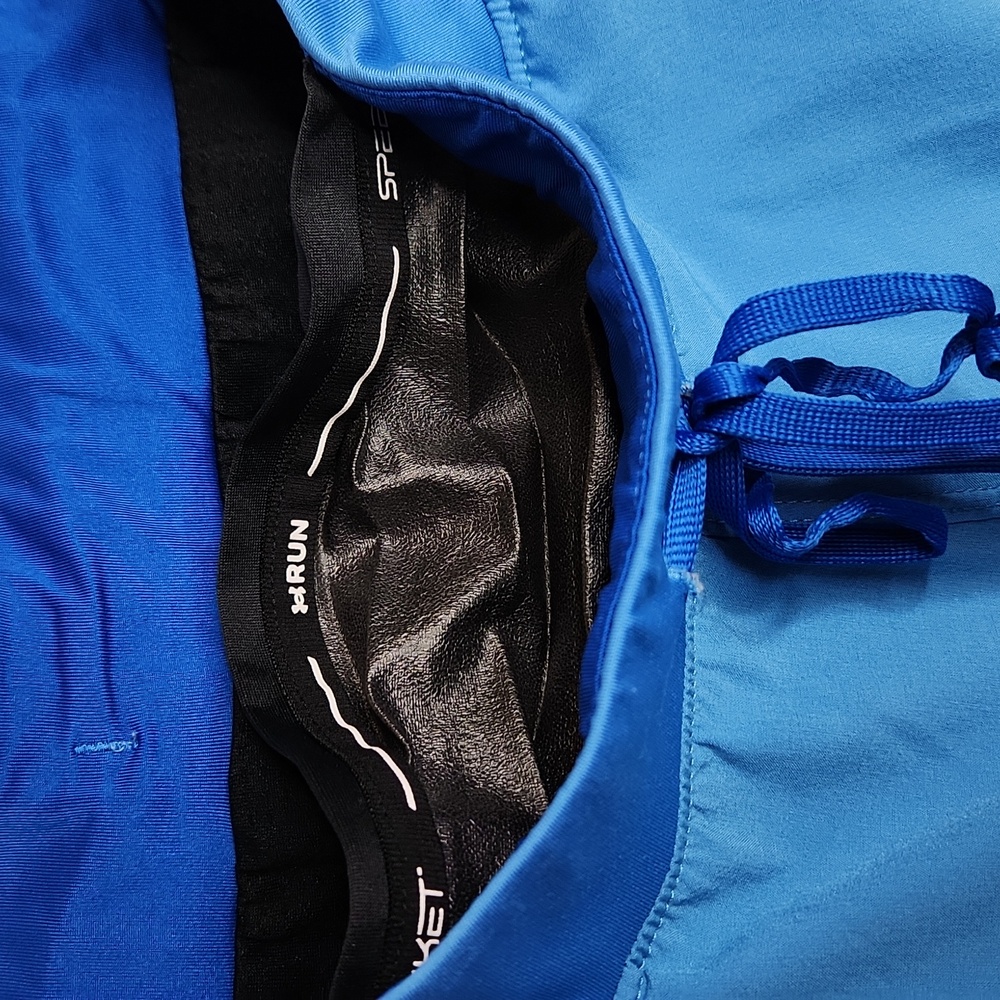 Mens Under Armour heat gear speed pocket running shorts blue size medium - Picture 6 of 8